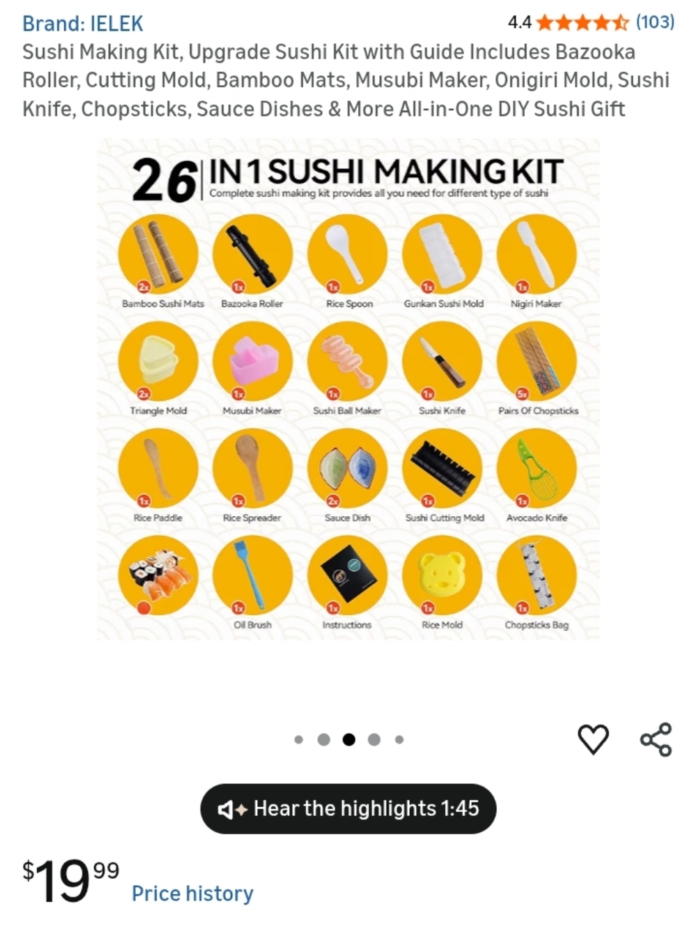 Sushi Making Kit NIB - Picture 8 of 8